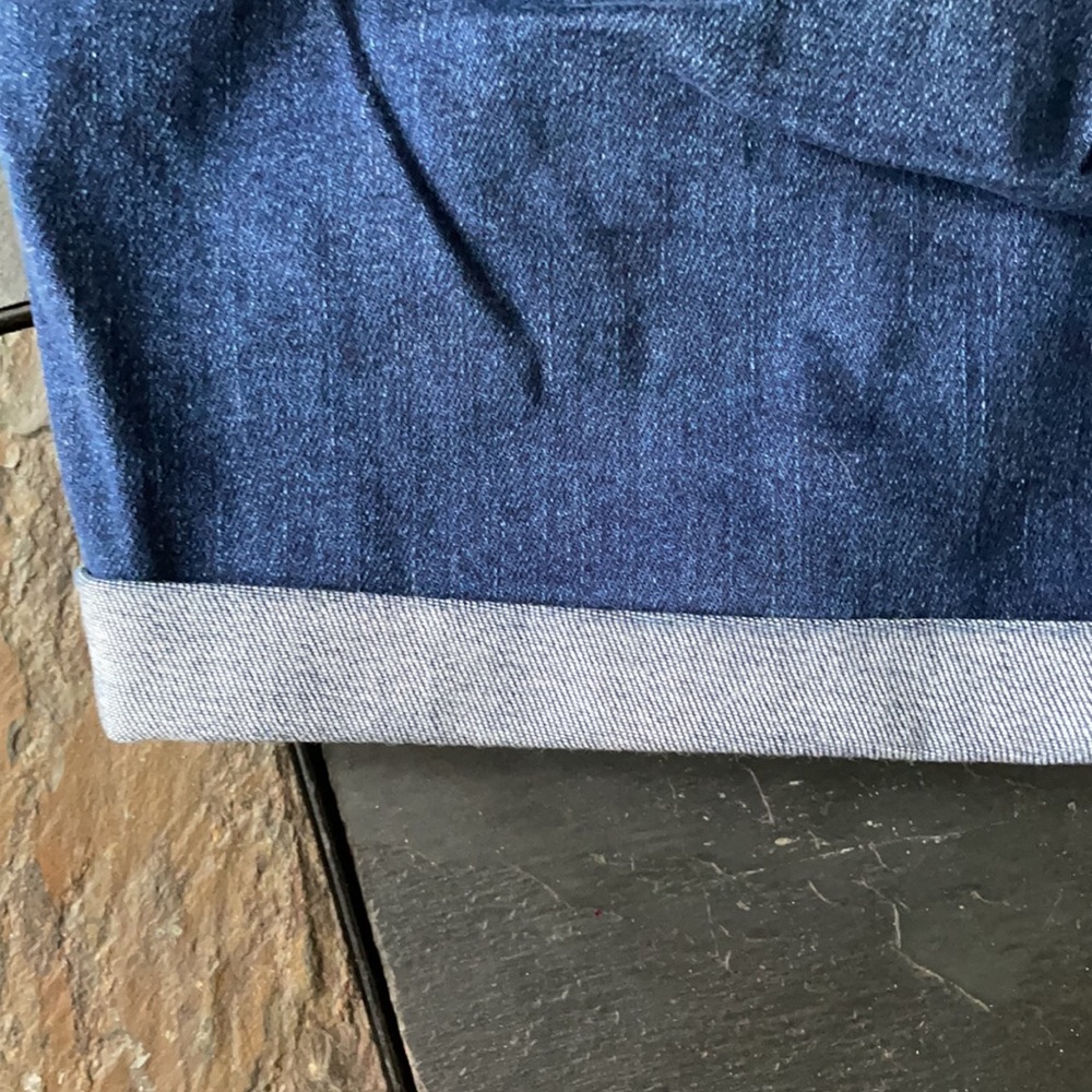 Dark blue Bermuda Jean shorts - Picture 5 of 5